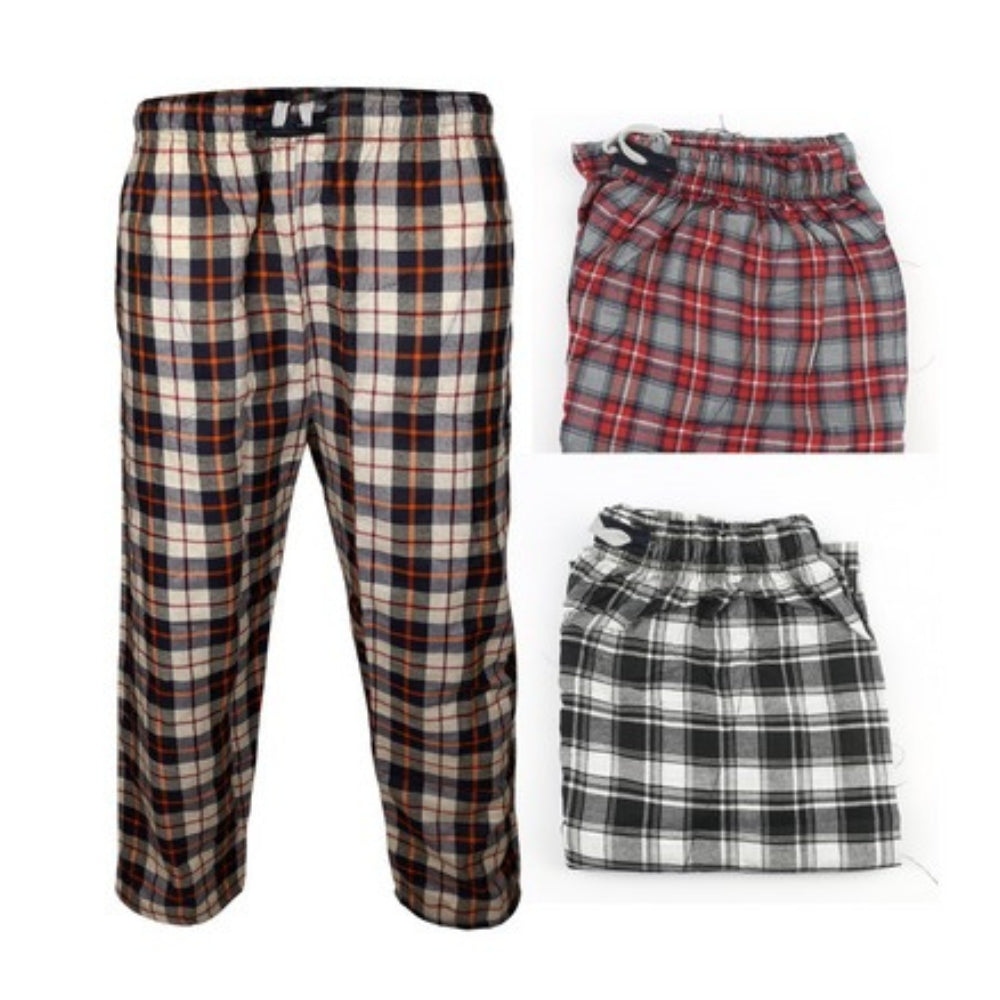Pack Of 3 – Multicolor Cotton Check Trousers