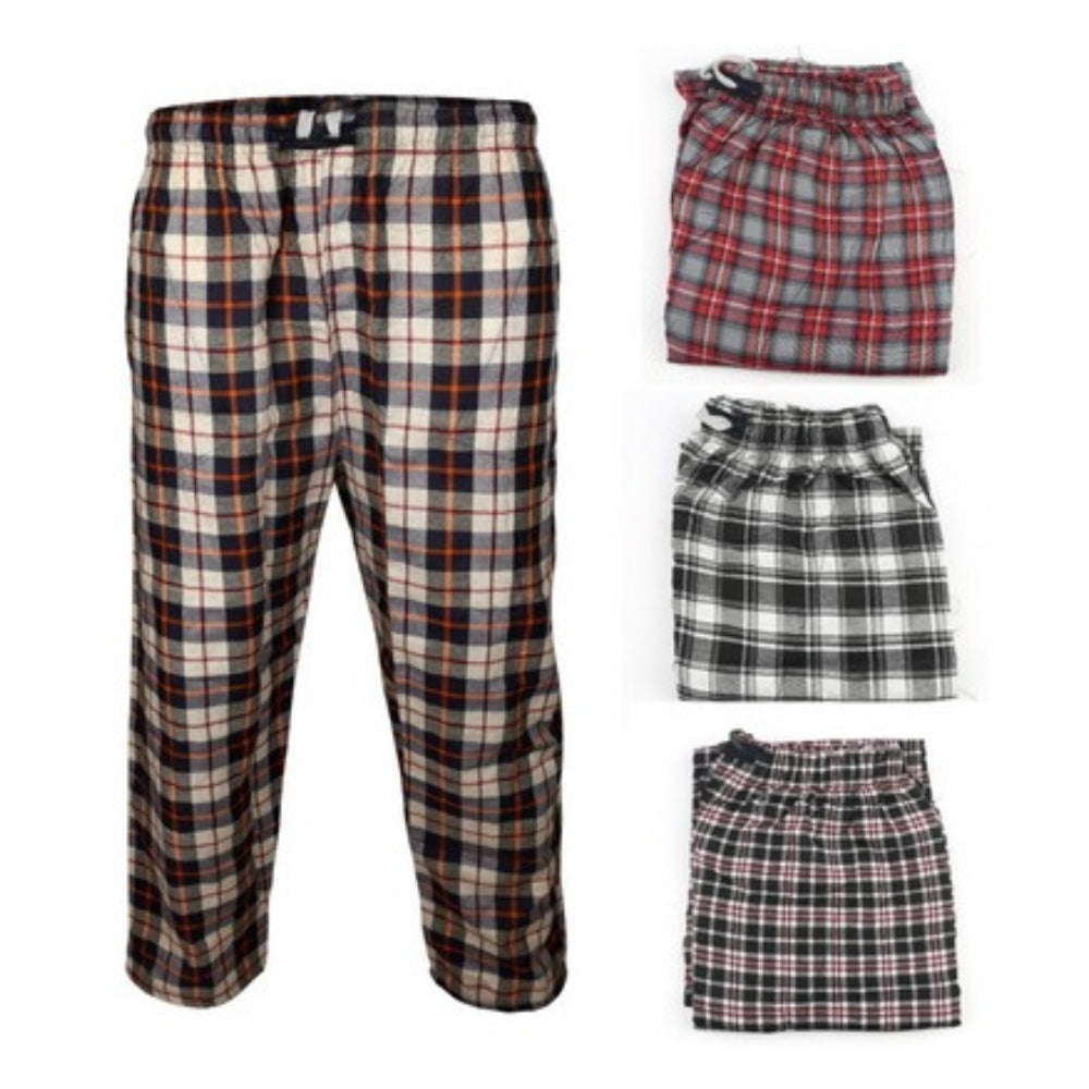 Pack Of 4- Multicolor Cotton Check Trousers