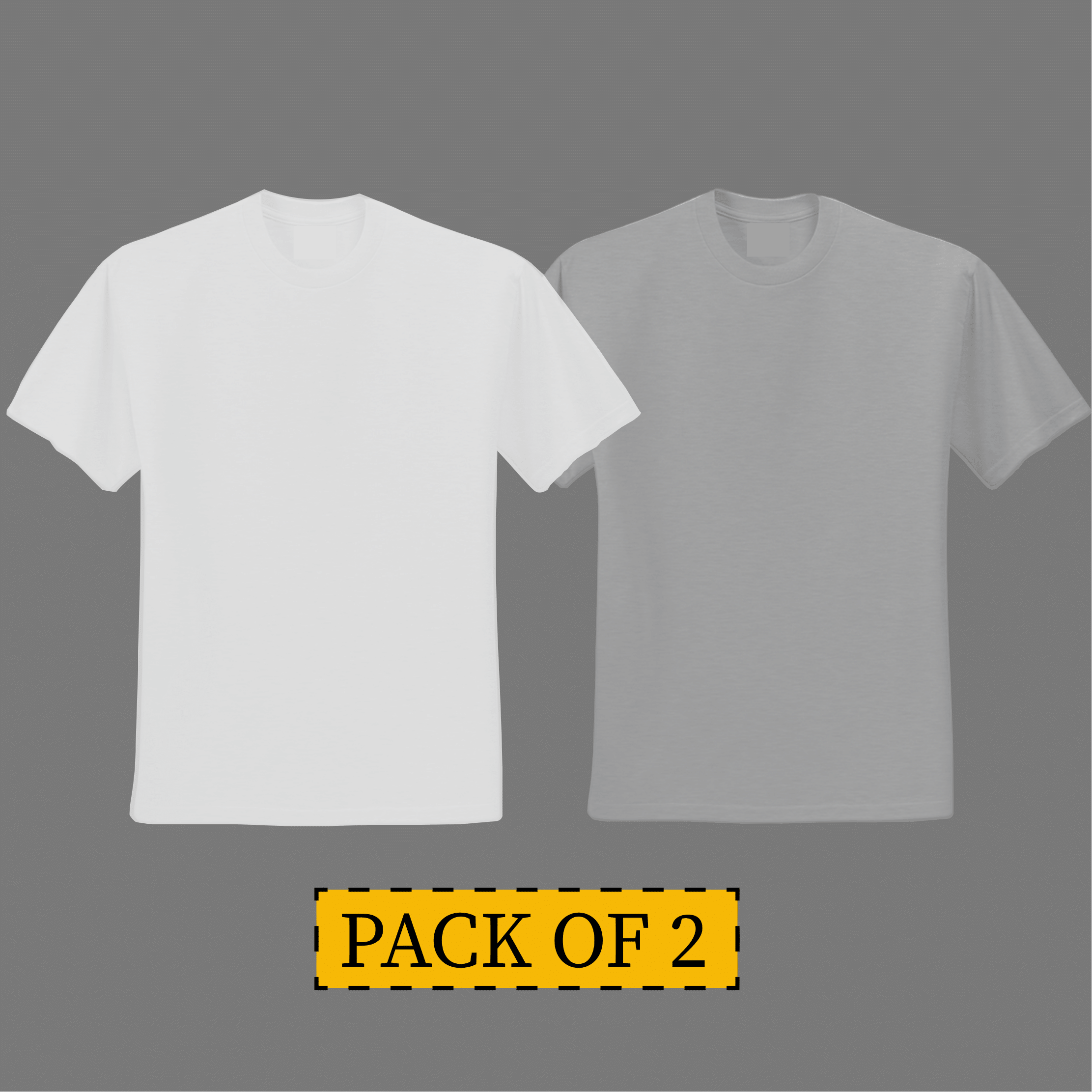 Basic Round Neck T Shirts – Pack Of 2