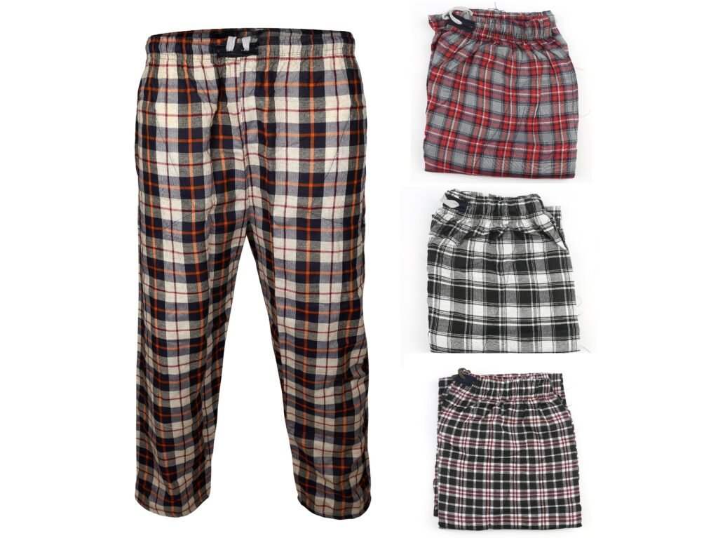 Multicolor Cotton Check Trousers
