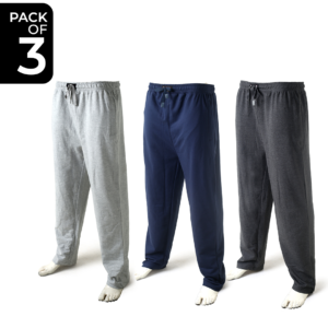 Terry Cotton Trousers with Zipped Pockets – Pack Of 3